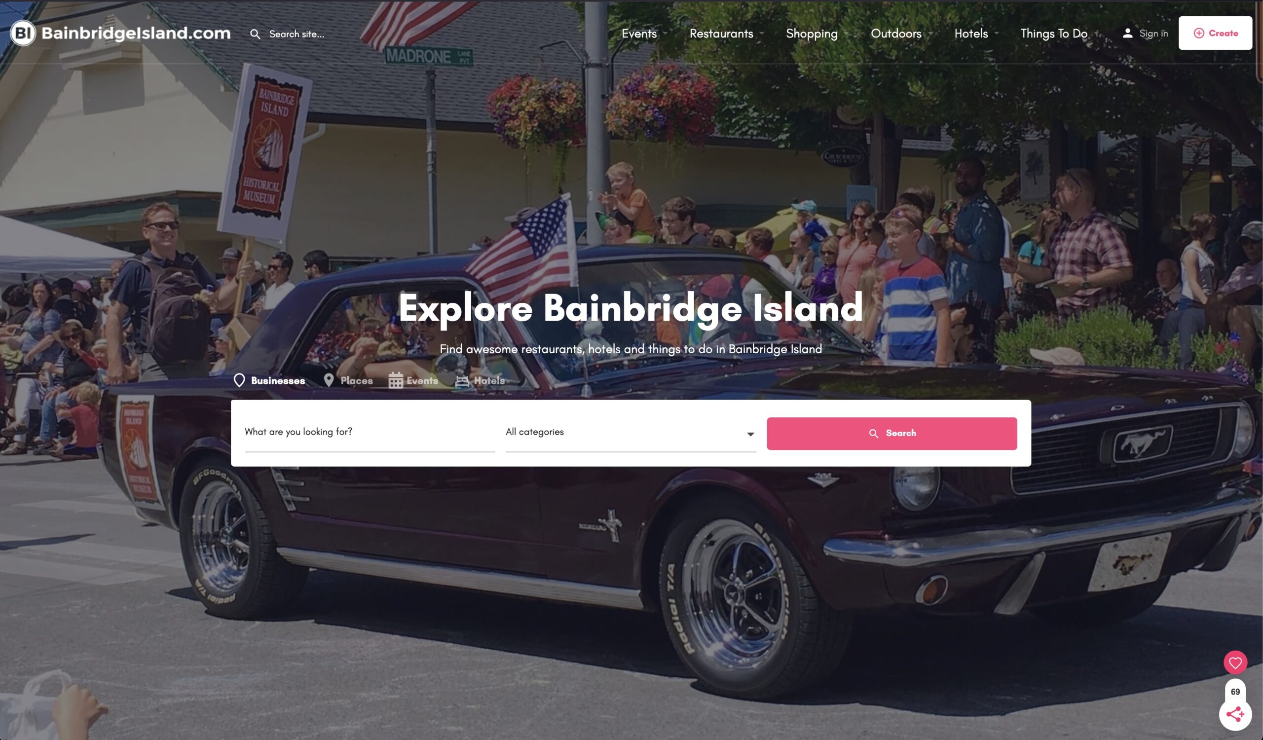 BainbridgeIsland.com Homepage