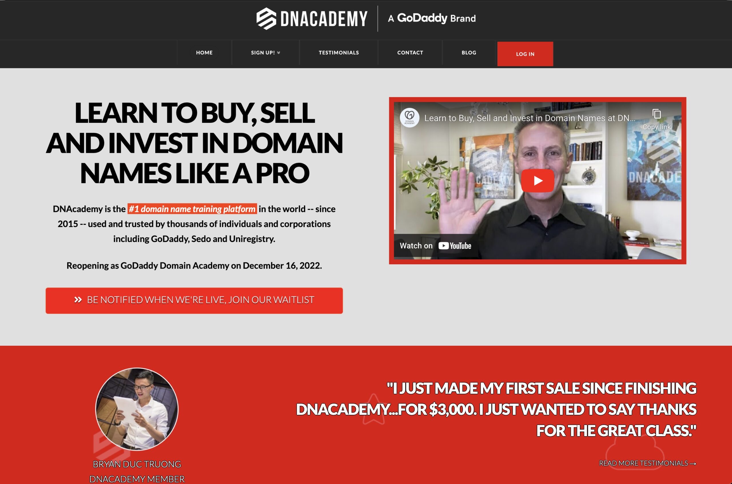 DNAcademy.com Homepage
