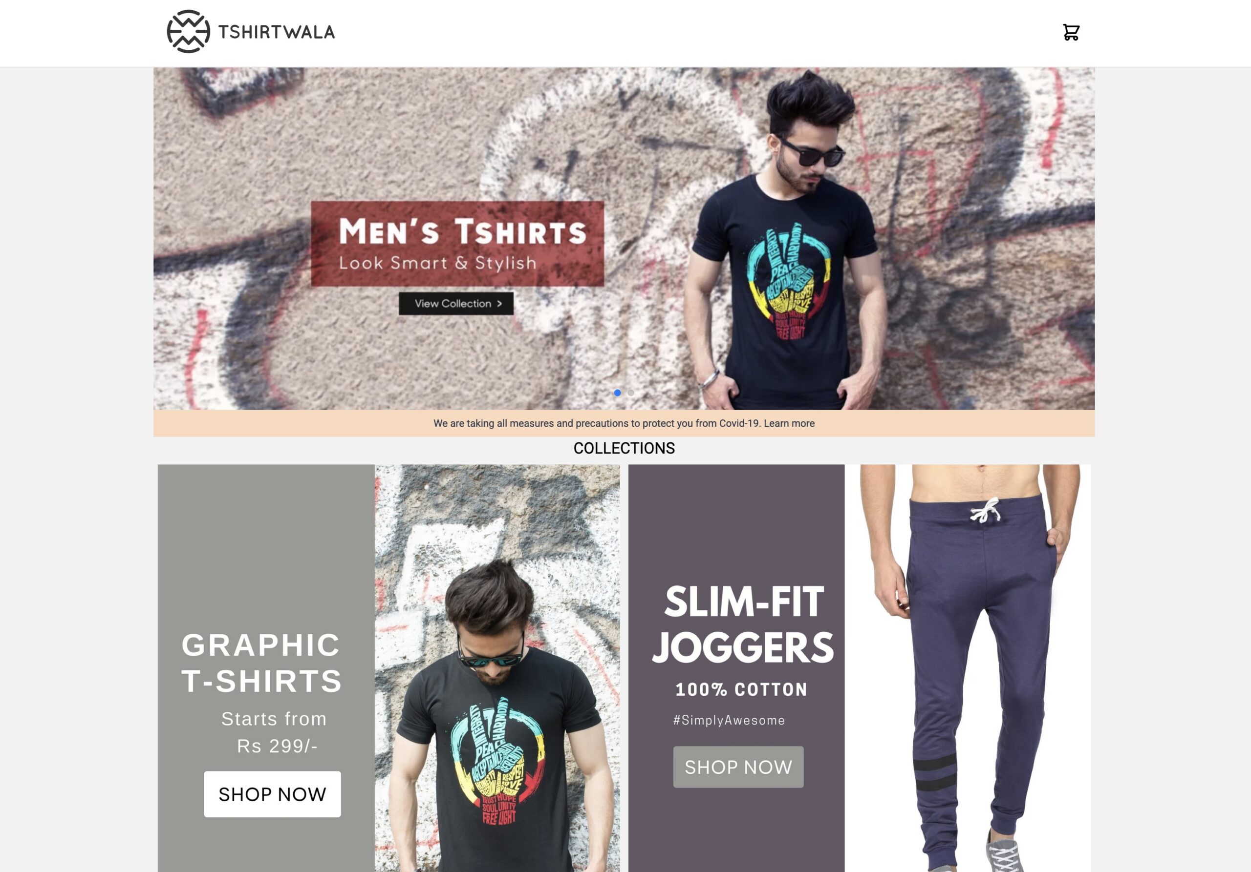 Tshirtwala.com Homepage